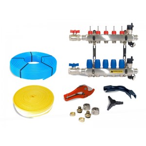 Kit incalzire prin pardoseala cu agent termic 40 - 60 mp - incalzire in pardoseala