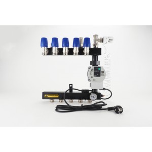 Distribuitor otel cu pompa electronica Grundfos Alpha 2L 1 circuit - incalzire in pardosea