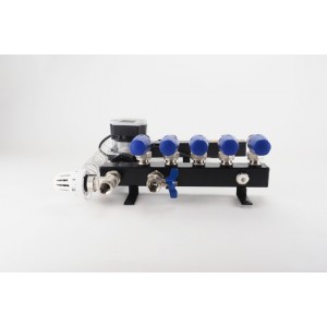 Distribuitor otel cu pompa electronica Grundfos Alpha 2L 2 circuite - incalzire in pardose
