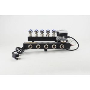 Distribuitor otel cu pompa electronica Grundfos Alpha 2L 10 circuite - incalzire in pardos