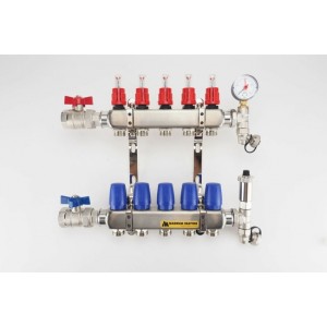 Distribuitor inox 2 circuite - incalzire in pardoseala