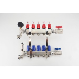 Distribuitor inox 2 circuite - incalzire in pardoseala