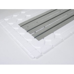 Profil aluminiu omega sistem uscat 25 mm , incalzire prin pardoseala pentru parchet - inca