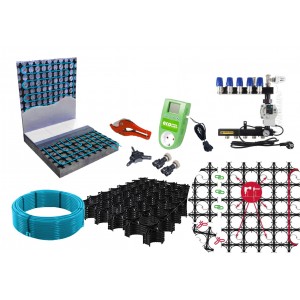 Chit incalzire prin pardoseala agent termic sistem SlimFit 12 mm 40 mp , cu distribuitor s